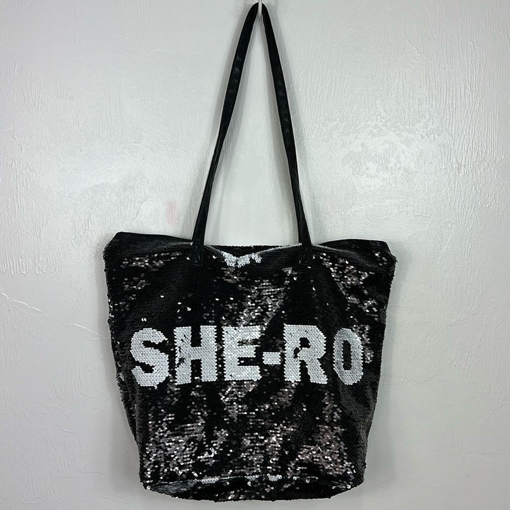 Hallmark She-Ro Reversible Tote And Pouch Make Up Bag